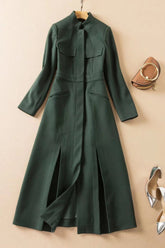 Vestido largo verde oscuro inspirado en Kate Middleton